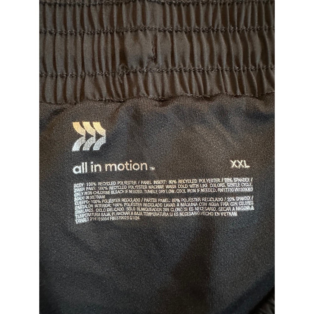 All in Motion Women XXL Black Core Run Shorts NWT 3G3LZ8 Activewear - Picture 6 of 7